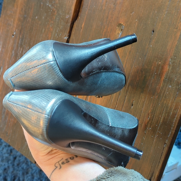 Isola Coral platform Cintoia printed leather heels 6.5 - Picture 7 of 11